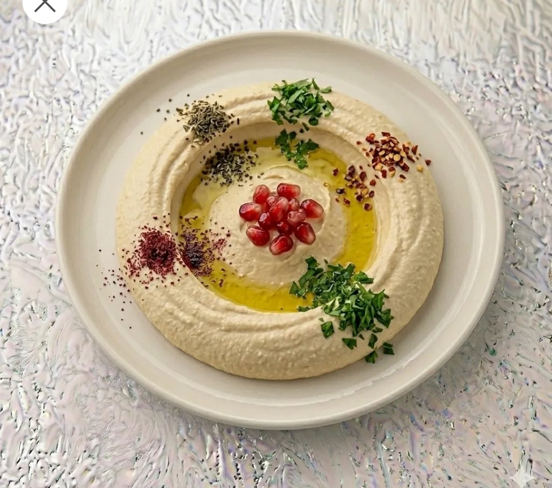 صحن حمص مطحون
